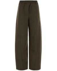 Ganni - Light Wool Melange Cargo Pants - Lyst