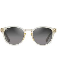 Maui Jim - Zonnebril Hiehie Mj0636 S 004 Glanzend Transparant Geel/neutraal Grijs, Unisex Gepolariseerd - Lyst