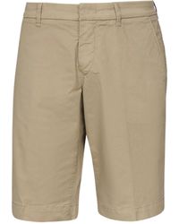 Fay - Slim Fit Cotton Chino Shorts - Lyst