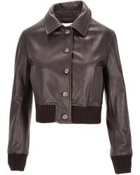 LA ROSE - Leather Jacket Nappa - Lyst