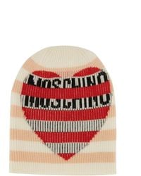 Moschino - Wool Cap With Logo - Lyst
