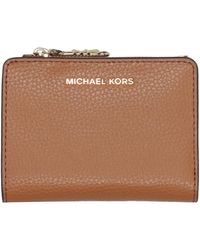 MICHAEL Michael Kors - Brieftaschen Leder braun - Lyst