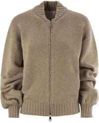 Vanisé - Wolle und Kaschmir -Strickjacke mit Reißverschluss - Lyst