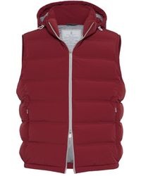 Brunello Cucinelli - Wattierte Weste Aus Taft - Lyst