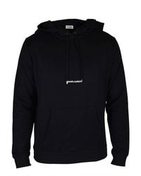 Saint Laurent - Organic Terry Cloth Hoodie - Lyst