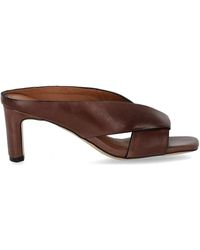 MISS OLIVIA - Coffee Heeled Mule - Lyst