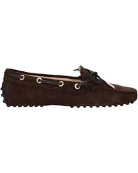 Tod's - Tod 's Mocassini Frau Wildleder Brown - Lyst
