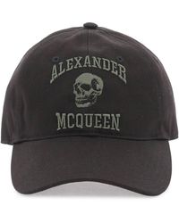 Alexander McQueen - Varsity Skull Baseballkappe - Lyst