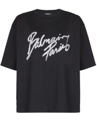 Balmain - Logo T-shirt - Lyst