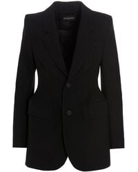 Balenciaga - Blazer 'Hourglass' - Lyst