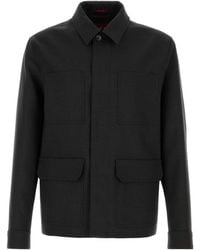 Gucci - Charcoal Wool Jacket - Lyst