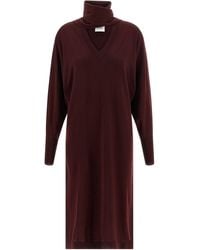 Nude - Scarf Dress - Lyst