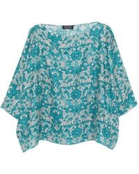 Gianluca Capannolo - Laura Printed Silk Blouse - Lyst