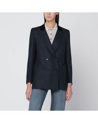 Blazé Milano - Blazé Milano Dark Wool And Mohair Blazer Maine - Lyst