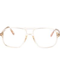 Tom Ford - Marrone Chiaro Acetate Optical Glasses - Lyst