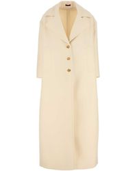 Gucci - Wool And Silk Blend Long Coat - Lyst