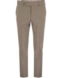 PT Torino - Dieci Stretch Virgin Wool Trousers - Lyst