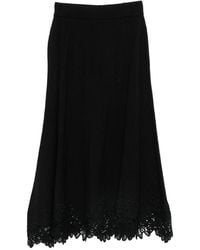 Zimmermann - Valian Wool Midi Skirt - Lyst