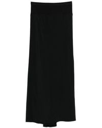 Rick Owens - Cotton Blend Midi Skirt - Lyst