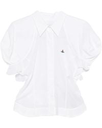Vivienne Westwood - Blouse Met Pofmouwen En Kraag - Lyst