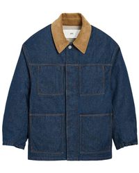 Ami Paris - Chaqueta de mezclilla trabajadora de paris paris - Lyst