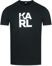 Karl Lagerfeld Kl22mts01 Zwart T-shirt