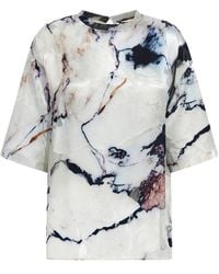 Roberto Cavalli - Marble Print T-Shirt - Lyst
