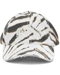 Ganni - "Zebra" Baseball Cap - Lyst