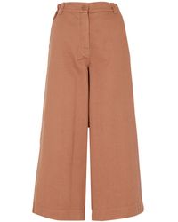 Weekend by Maxmara - Broek Leer Bruin - Lyst