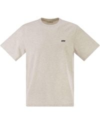 Autry - Cotton T-Shirt With Embroidered Logo - Lyst