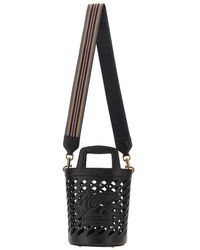 Etro - Perforated Leather Bucket Bag With Shoulder Strap - Lyst