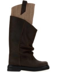 The Attico - Chocolate Leather New Robin Passeggiata Boots - Lyst