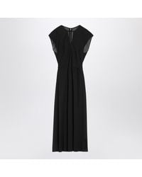 Calvin Klein - Midi Dress With Belt - Lyst