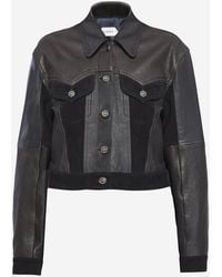 Versace - Leren Jack - Lyst