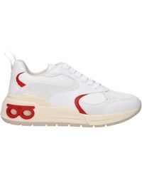 Ferragamo - Sneakers Cosimaum Frau Leder weiß/rot - Lyst
