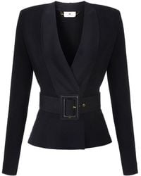 Elisabetta Franchi - Pullover schwarz - Lyst
