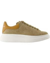 McQueen - Sneakers surdimensionnés Alexander MC Queen Leather Beige - Lyst