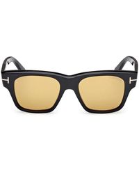 Tom Ford - Zonnebril Ft1280 01 E Zwart/bruin Gradiënt Heren - Lyst