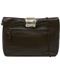 STAUD - Cuff Clutch Leer Bruin - Lyst