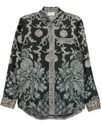 Pierre Louis Mascia - Printed Silk Shirt - Lyst