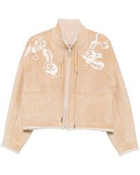 ERMANNO FIRENZE - Embroidered Blouson Jacket - Lyst