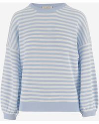 Bruno Manetti - Cotton Striped Knit - Lyst