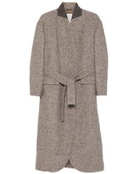 Brunello Cucinelli - Cappotto Con Cintura - Lyst