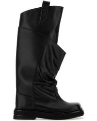 The Attico - Leather Passeggiata Boots - Lyst