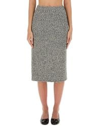 Tory Burch - Tweed Skirt - Lyst