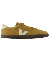 Veja - Volley Sneakers Leather Khaki - Lyst