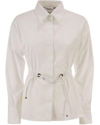 Max Mara - Mxmtazzina Baumwollpopeline-Hemd - Lyst