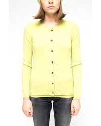 LA ROSE - Cardigan Cashmere Asparagus - Lyst