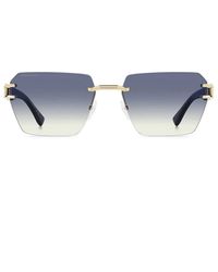 DSquared² - Zonnebril D2 0173/s J5 G Goud/blauw Gradiënt Herens - Lyst