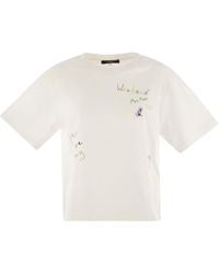 Weekend by Maxmara - Weekend Max Mara Acline Stampato Organic Cotton Thirt - Lyst